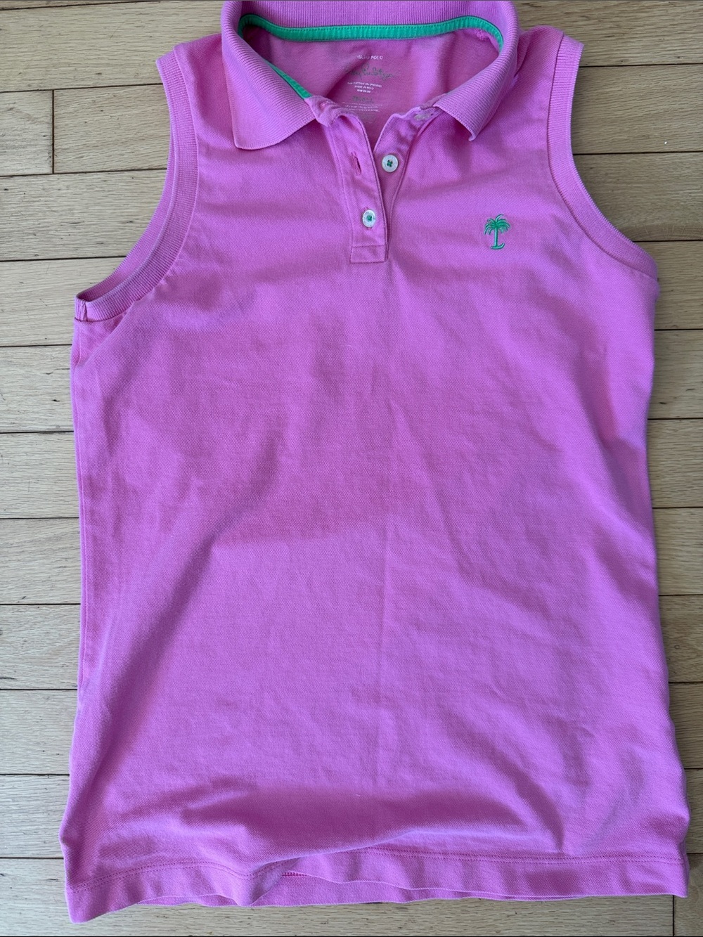 Lily Pulitzer small sleeveless polo pink
